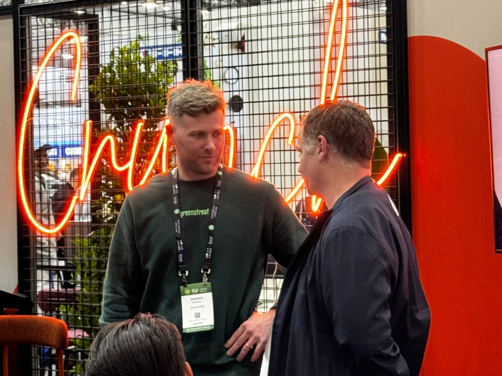 Alistair Jarvis of Profitability Partners talking with Jackson McGrath of Greenstreat